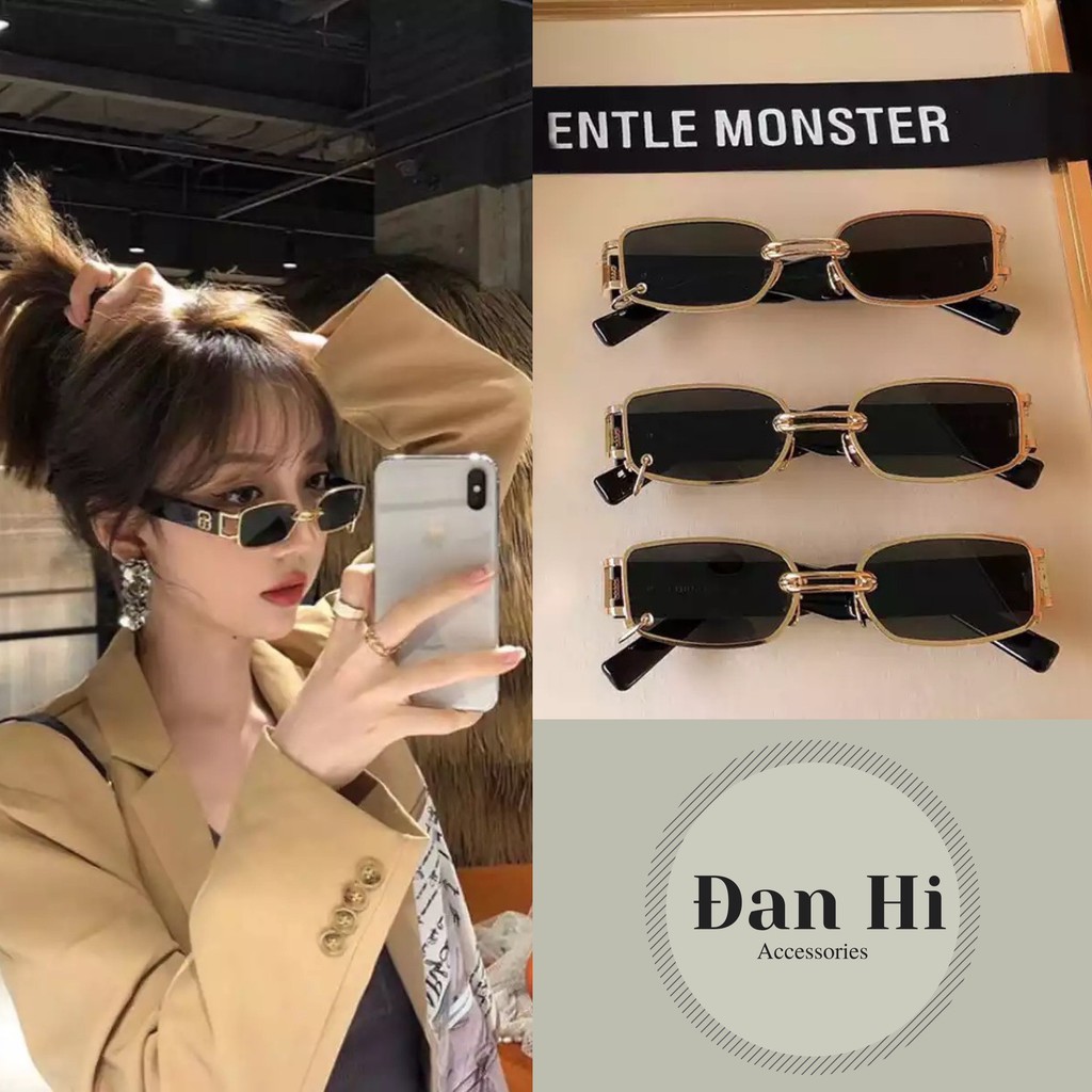 [Ảnh thật] Kính mát Balen gọng kim loại cá tính Danhi.accessories