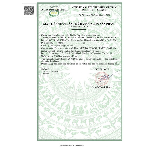 New Bone Phục hồi và bảo vệ mô sụn, khớp hộp 60 viên