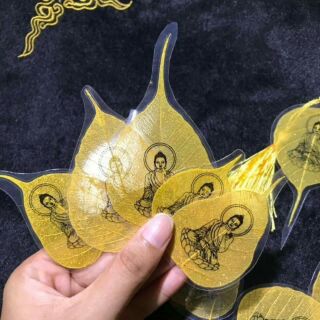 Lá bồ đề dát vàng 24k