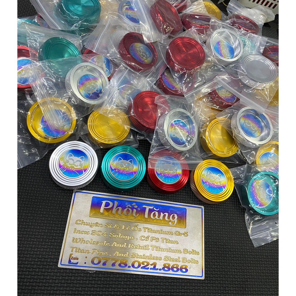 Chụp Nắp xăng nhôm gắn nhiều dòng xe