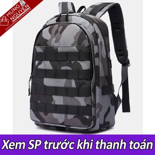 Balo PUBG 3 cho trẻ em Bản cao cấp (Xám đen) tặng kèm móc khóa tự chọn