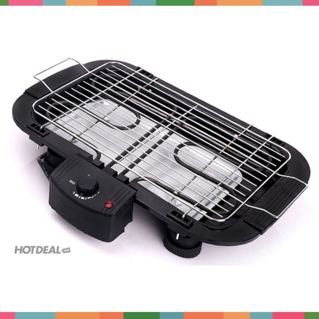 Bếp Nướng Điện Cao Cấp Electric Barbecue Grill HBK 2000W Không Khói, Tặng 1 Khăn Lau Cao Cấp - Bếp Nướng Đa Năng