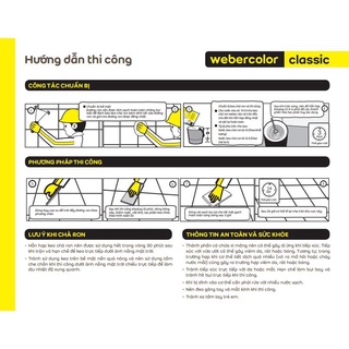 Keo chà ron gạch Weber - Nhiều màu lựa chọn