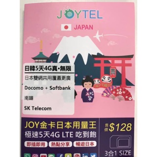 Sim du lịch Nhật Bản 5 ngày Joytel