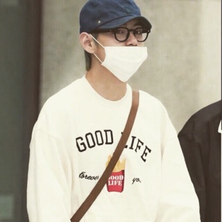 (Tặng ảnh BTS)Sweater BTS V GOOD LIFE( kèm ảnh thật)