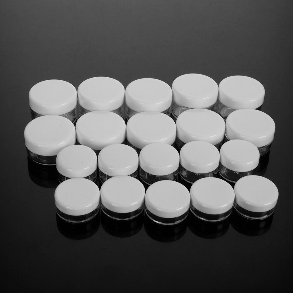 Bộ 5 Hộp Đựng Kem Mỹ Phẩm 3 / 5 / 10 / 15ml Tiện Dụng Mang Theo Du Lịch