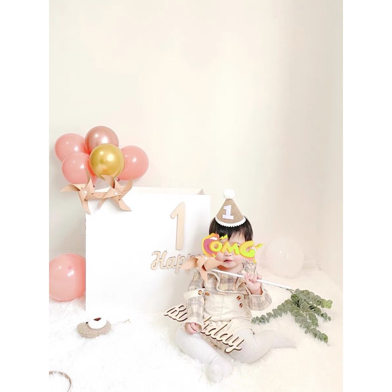 Mũ sinh nhật Vintage bằng vải hàng đẹp