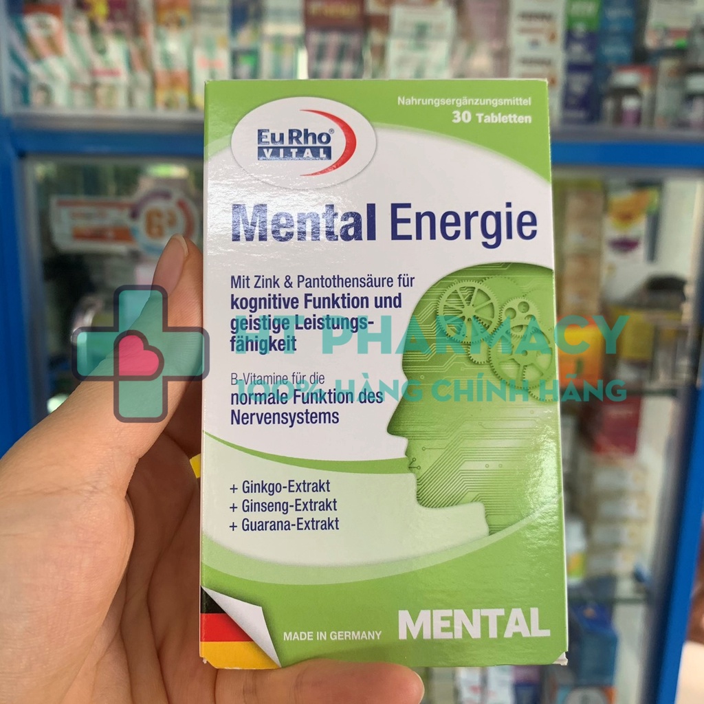 Viên uống bổ não EuRho Vital Mental Energie (30 viên)