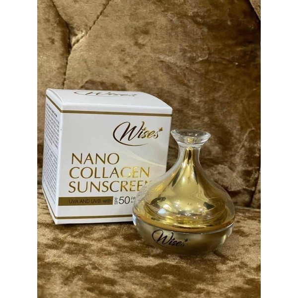01 Hũ Kem Chống Nắng Wises Nano Collagen 10gr Chính Hãng Thái Lan
