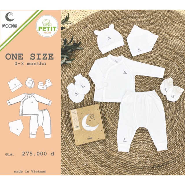 Sét bộ moon chất PETIT Size newborn