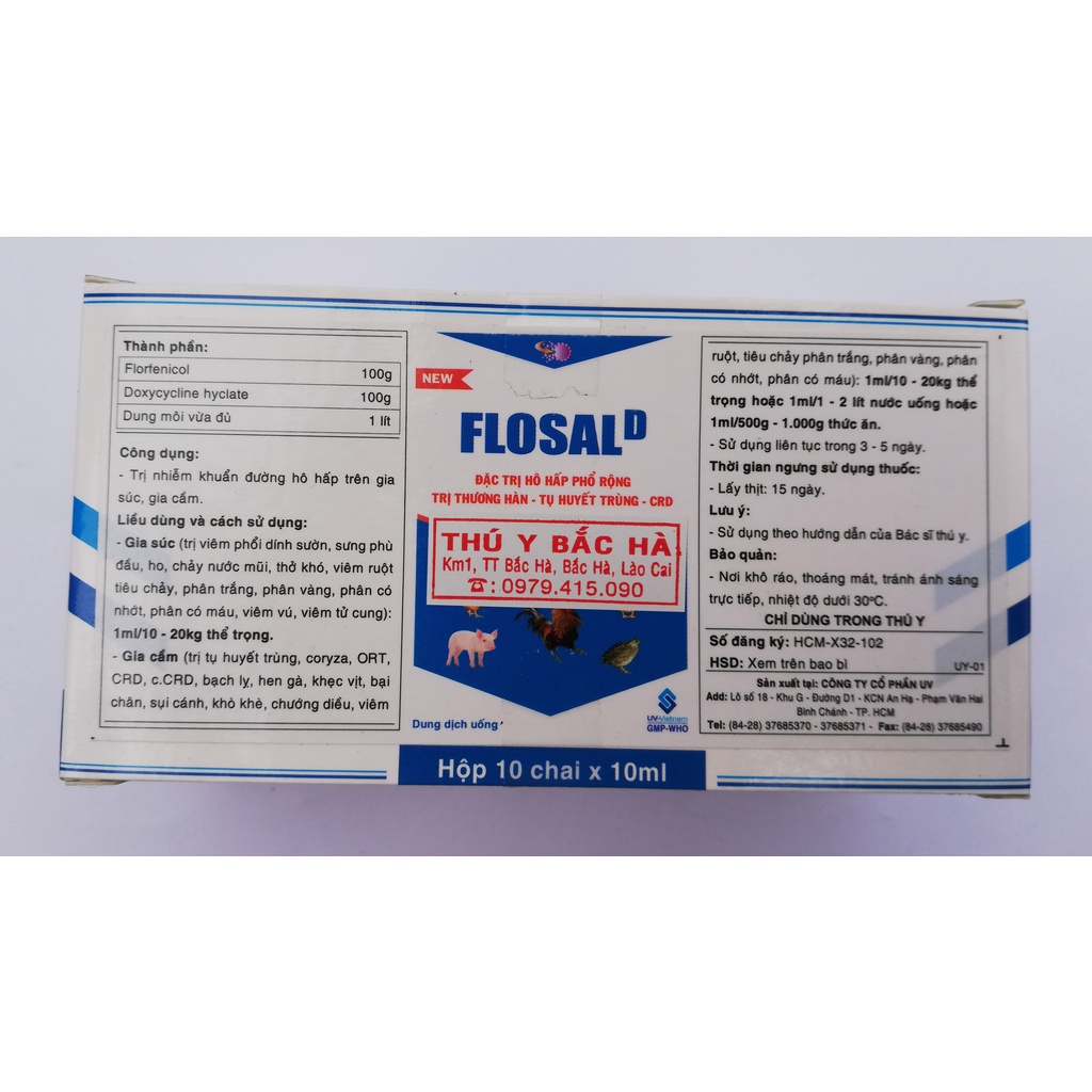 Flosal D 10ml Dùng cho gà chọi, gà đá, chim cảnh