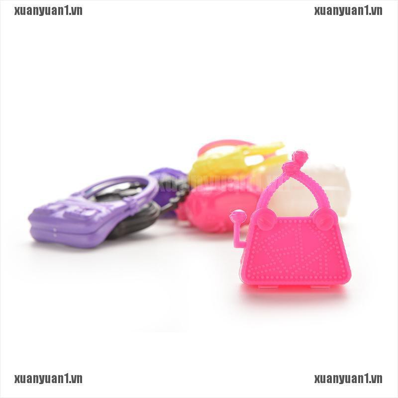 Set 10 Túi Xách Đeo Vai Dành Cho Búp Bê Barbie XUANYUAN1