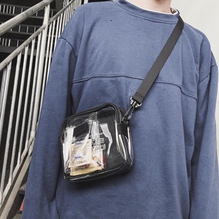 [FREESHIPXTRA] Túi Đeo Chéo Trong Suốt Cá Tính Hot Trend Hàn Quốc Ulzzang (K64)