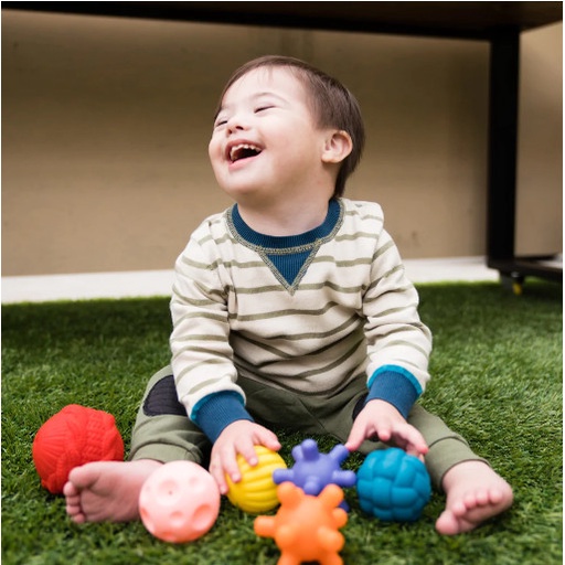Set 10 bóng cảm giác, màu xanh Infantino Textured Multi Ball Set
