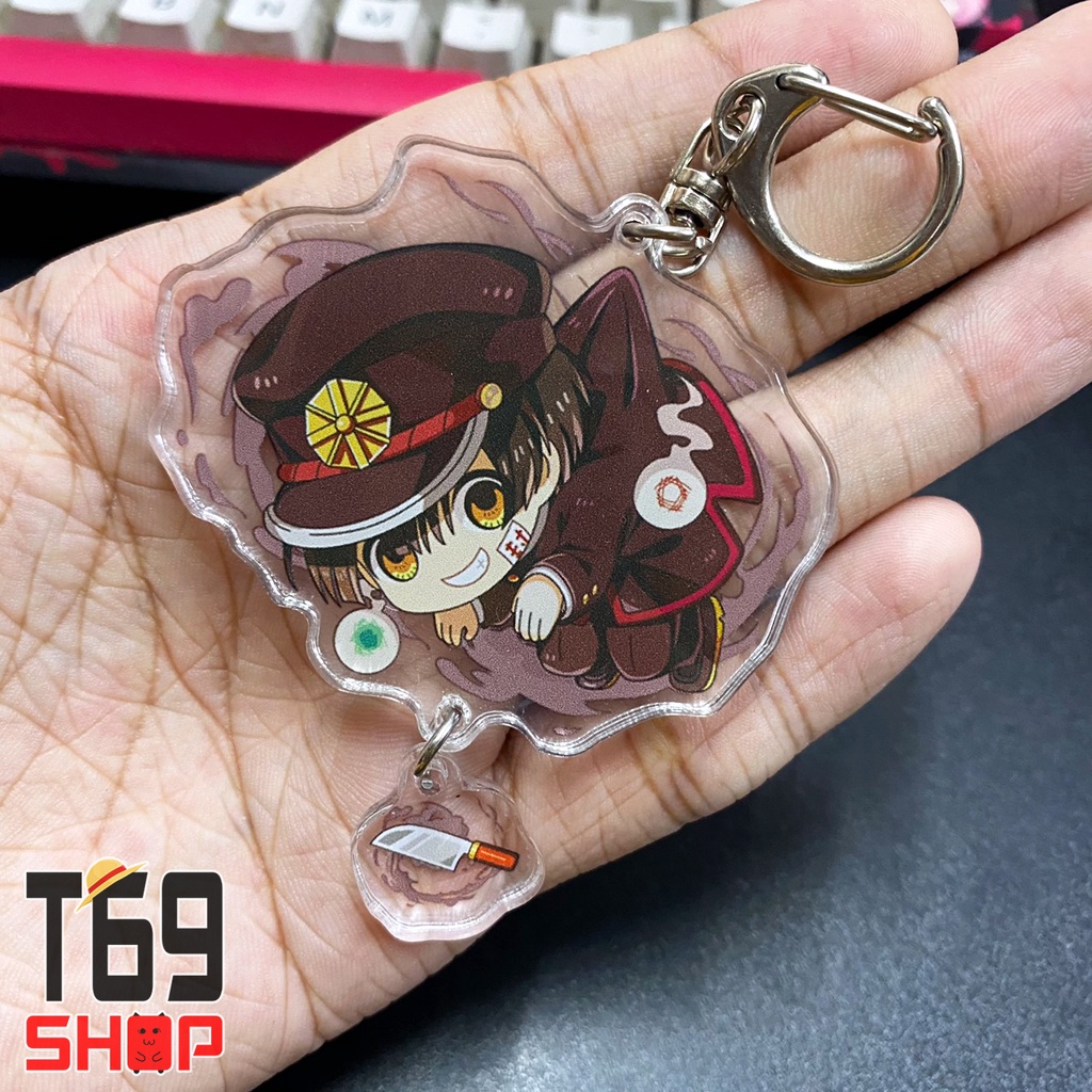 Móc khóa mica anime Jibaku Shounen Hanako-kun - Mẫu 2 (Loại cao cấp - Hình in ép giữa 2 mặt mica)