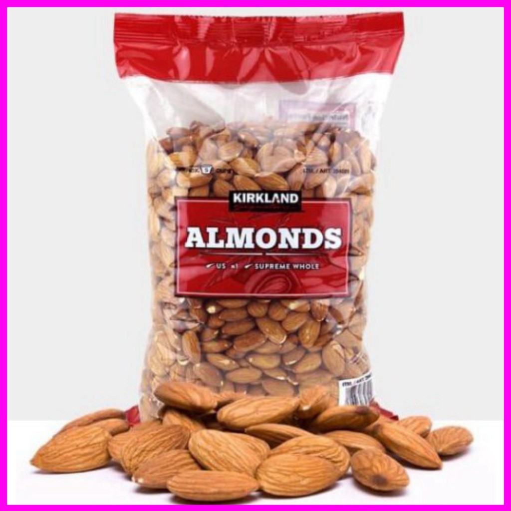 GIẢM SỐC  Hạt hạnh nhân Kirkland Almonds không muối 1.36kg của Mỹ GIẢM SỐC