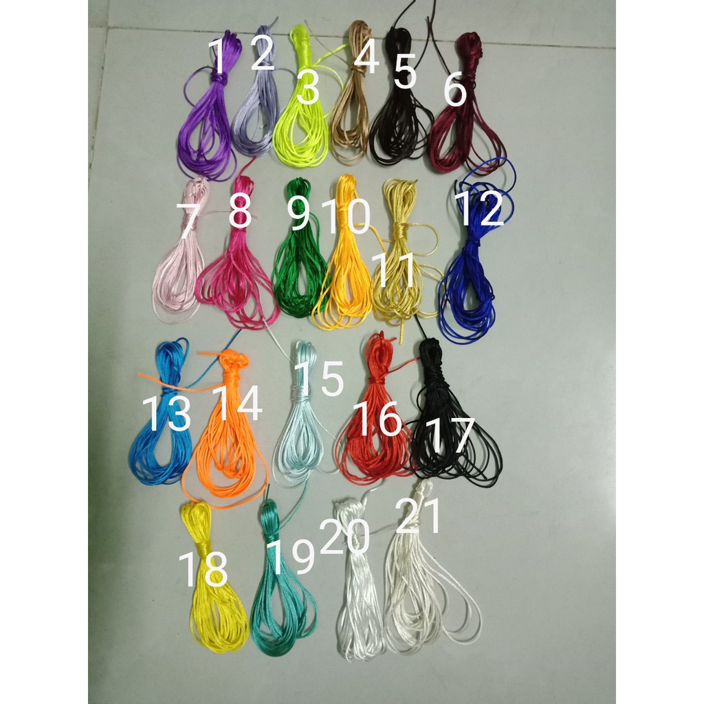 Dây tim đủ màu size nhỏ nhất 1mm (1.5mm)