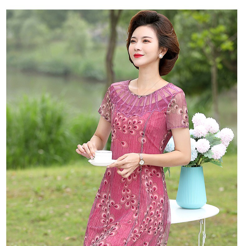 Đầm trung niên cao cấp AMO