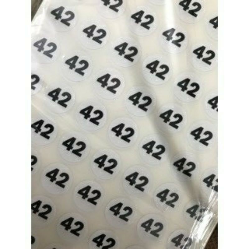 70 con tem giá 1 K _ Tem size nhãn số dán_decal Size 35 tới 42 giày dép.