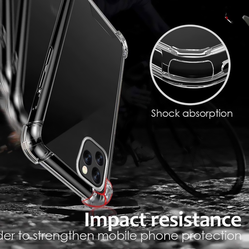 Ultra Ốp Điện Thoại TPU Trong Suốt Có Túi Khí Chống Sốc Cho iPhone 14 13 12 11 Pro MAX Mini X XR XS MAX 8 7 6 6s Plus + SE 2020