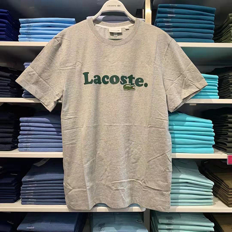 Lacoste Print Men's All-match Casual Simple Cotton Short-sleeved T-shirt