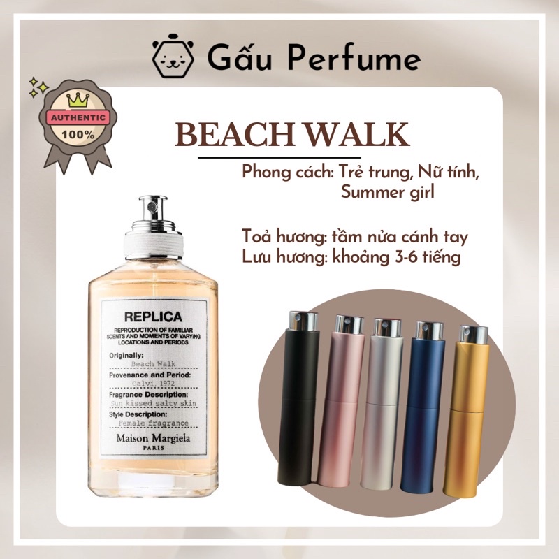 Nước hoa chiết/Mẫu thử REPLICA Beach Walk 10ML chính hãng