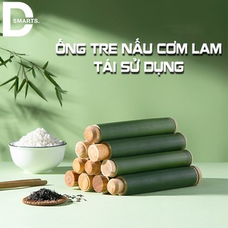 Ống tre nấu cơm lam tái sử dụng - Tặng kèm 1 bộ quà tặng