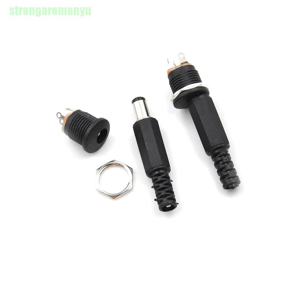 Set 10 Đầu Nối Phích Cắm Female + Male 5.5 * 2.5 mm