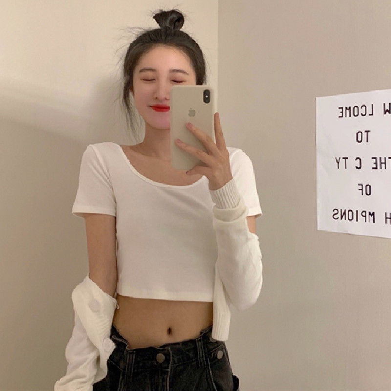 Áo Thun Nữ Tay Ngắn Dáng Ôm Phong Cách Thời Trang Pháp Cho Nữ áo phông nữ JL-TX-65