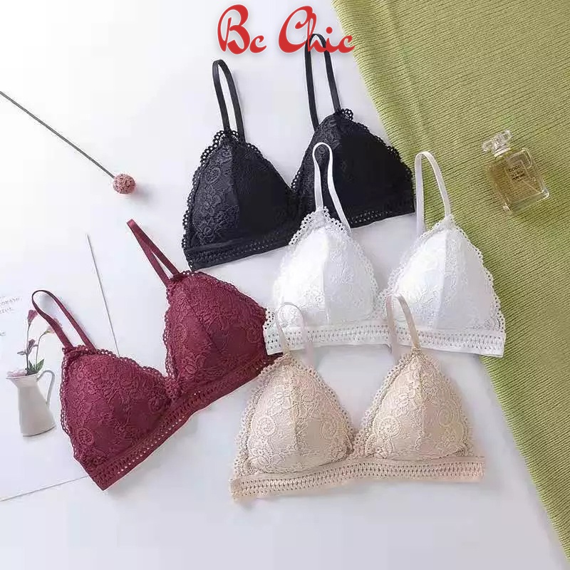 BRA REN HOA MỀM NHẸ SIÊU THOÁNG CỰC XINH B7311 BC_CHIC LINGERIE