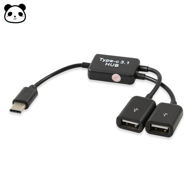 Cáp Chuyển Đổi 2 Cổng Usb 3.1 Type-C V8 Otg Hub