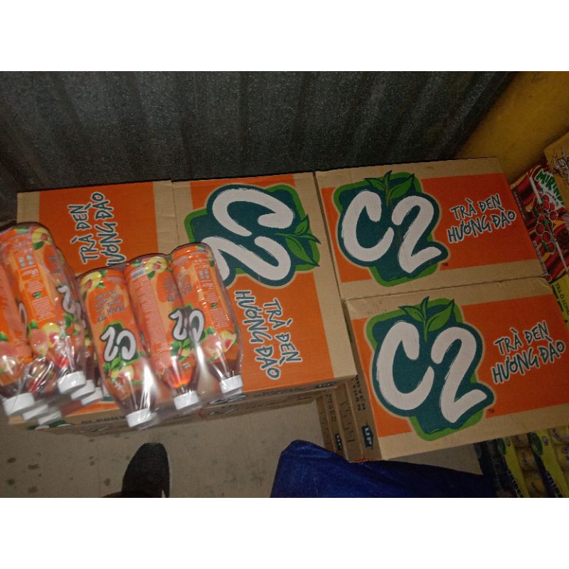 Trà c2 đào 500ml pet