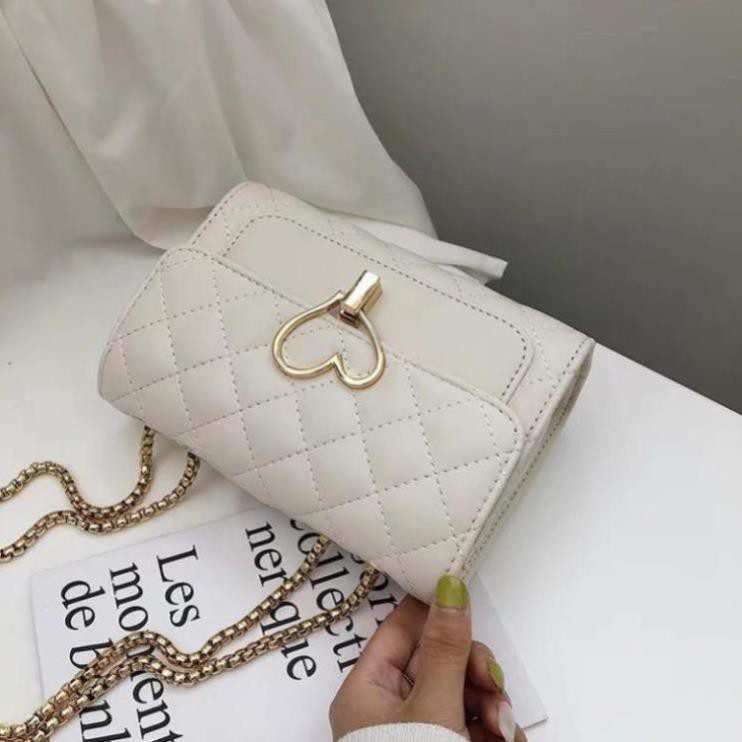 Túi Xách Nữ - Túi Đeo Chéo Khóa Trái Tim Siêu Đẹp Phong Cách Trẻ Trung | BigBuy360 - bigbuy360.vn