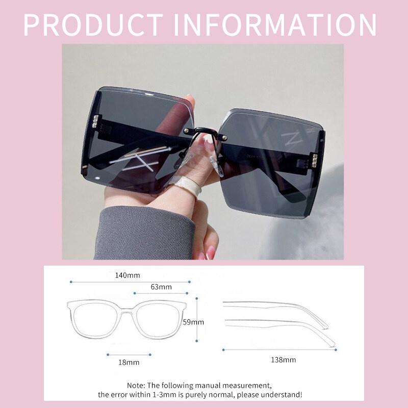 Kính Mát Nữ Không Gọng Chống Tia UV