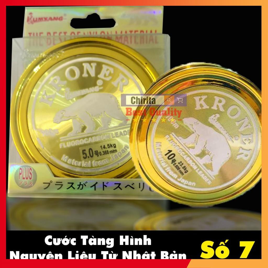 Dây Cước Câu Cá Tàng Hình KRONER 100m - Cước Câu 7 Màu Siêu Bền Nguyên Liệu Nhật - Chirita KRN ( giá siêu rẻ )