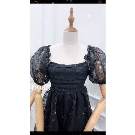 ĐẦM BABYDOLL HỞ LƯNG REN BIGSIZE TRẮNG ĐEN