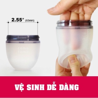 [Tặng tay cầm] Bình sữa como siêu mềm 150ml / 250ml CHUẨN