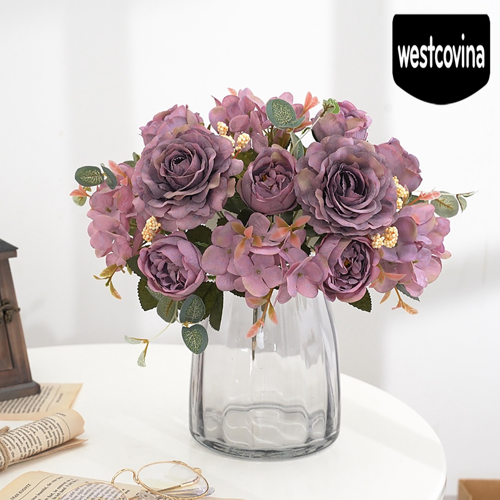 [Hot]☀ 1 Bó Hoa Cẩm Tú Cầu Giả Để Trang Trí