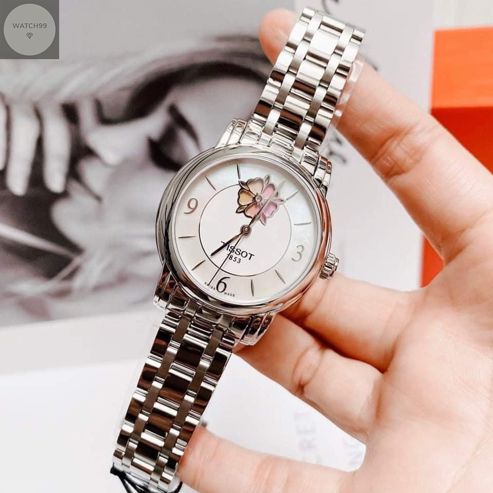 Đồng hồ nữ Tissot T050.207.11.117.05 (T0502071111705) Automatic Lady Heart Flower chính hãng