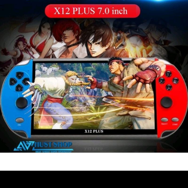 Máy chơi game cầm tay X12 Plus. Chơi được các tựa game tuổi thơ và các dòng game phổ biến như ps1, né, game thùng...