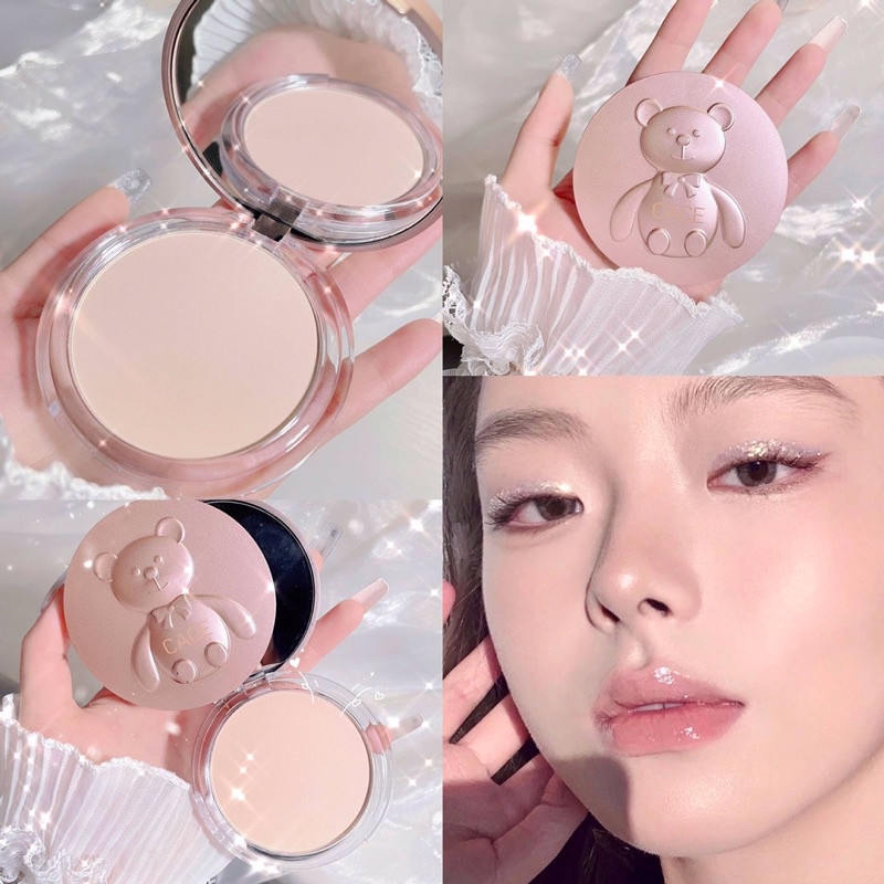 Phấn Phủ Nén CACE Bear Soft Focus Setting Powder Mỏng Nhẹ Kiềm Dầu