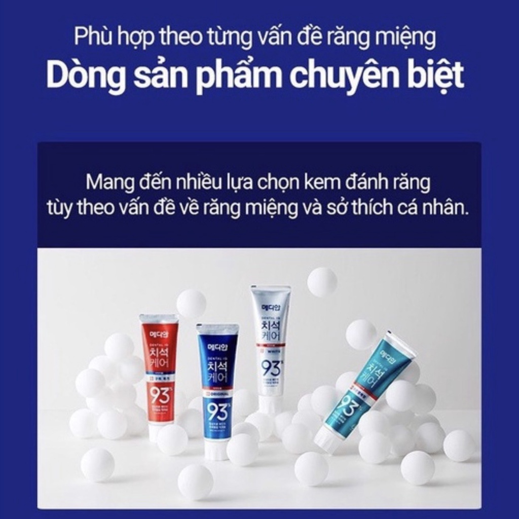Kem Đánh Răng Median Dental IQ 93%120g Kem Đánh Răng Hàn Quốc Trắng Răng Giảm Hôi Miệng Giảm Ê Buốt .