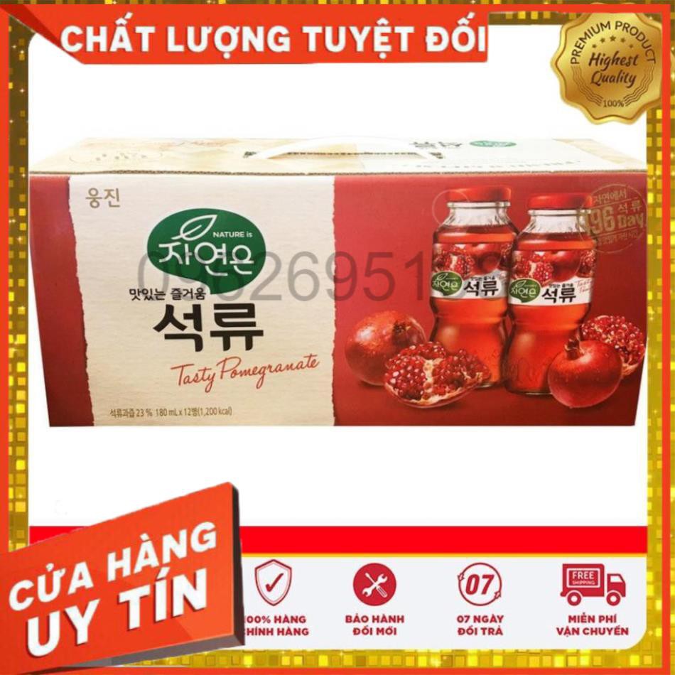 NƯỚC GIẢI KHÁT WOONGJIN NƯỚC LỰU CHAI 180ML