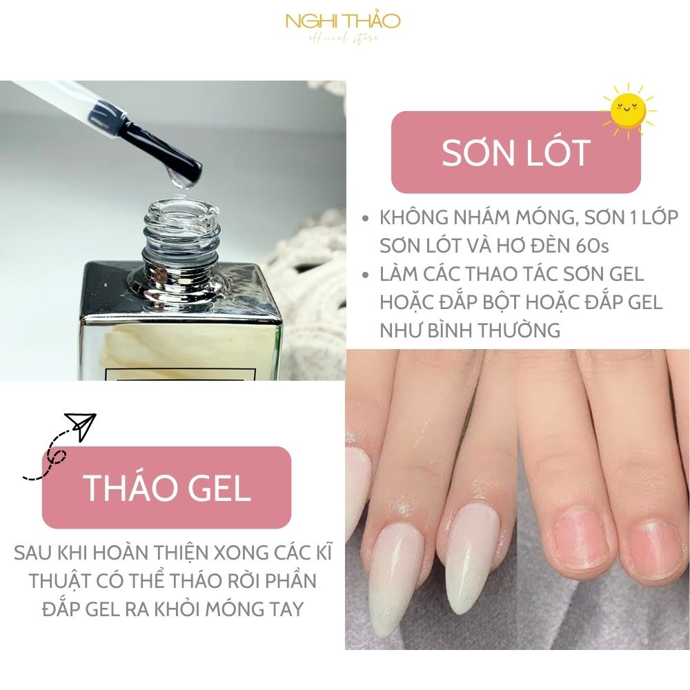 Sơn gel lót Jeliva cho học viên tập sơn, có thể bóc ra được 15ml NGHI THẢO