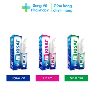 Xịt mũi Xisat các loại cho trẻ và người lớn