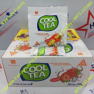 Trà dâu trần quang bịch 336g 24 gói dài 14g - ảnh sản phẩm 5