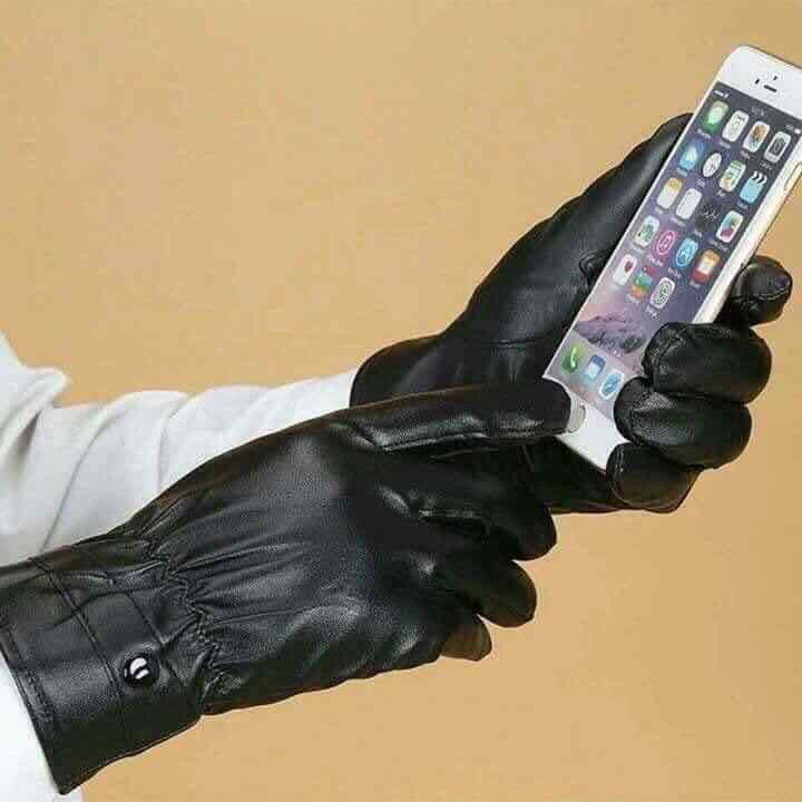 gang tay NAM bằng da lót nỉ