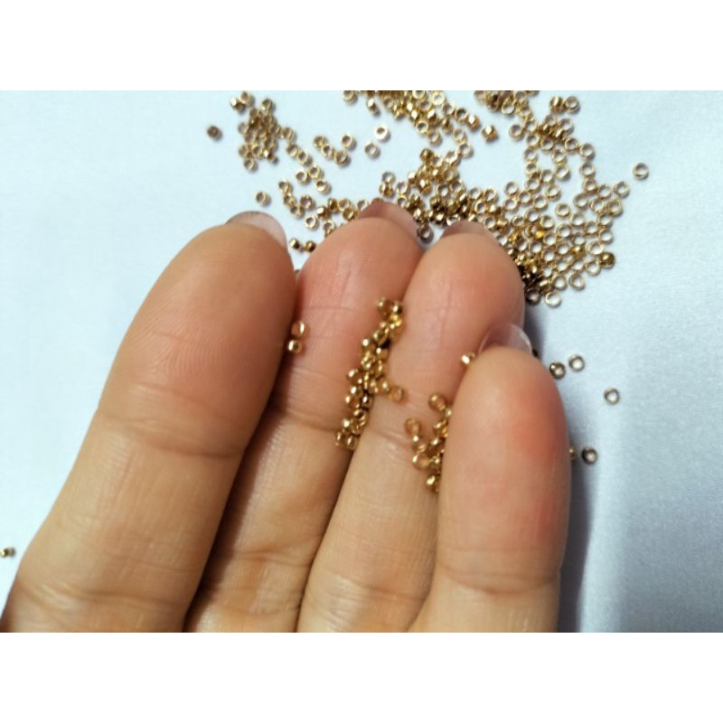Set 10 hạt kẹp đầu che nút thắt 2li làm vòng handmade tiện lợi