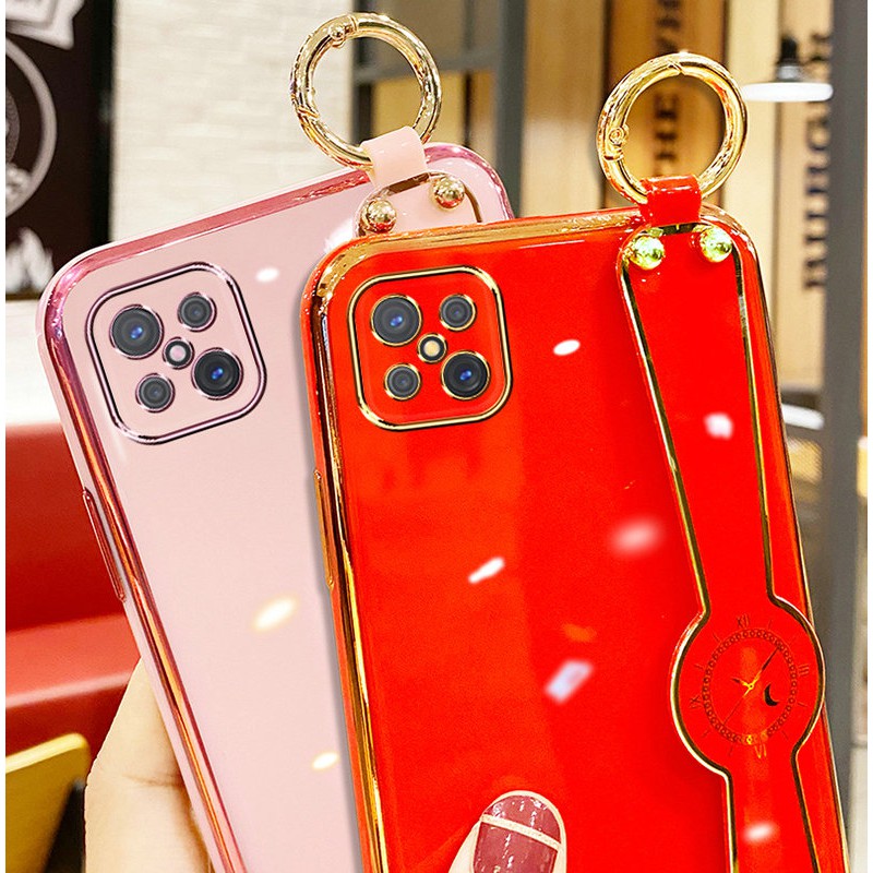 Ốp điện thoại có dây móc tay dành cho Samsung A71 A51 A50 A30s A10 S20+ Ultra S10+ S9+ Note10+ 9 8 M11 A11 6D | BigBuy360 - bigbuy360.vn