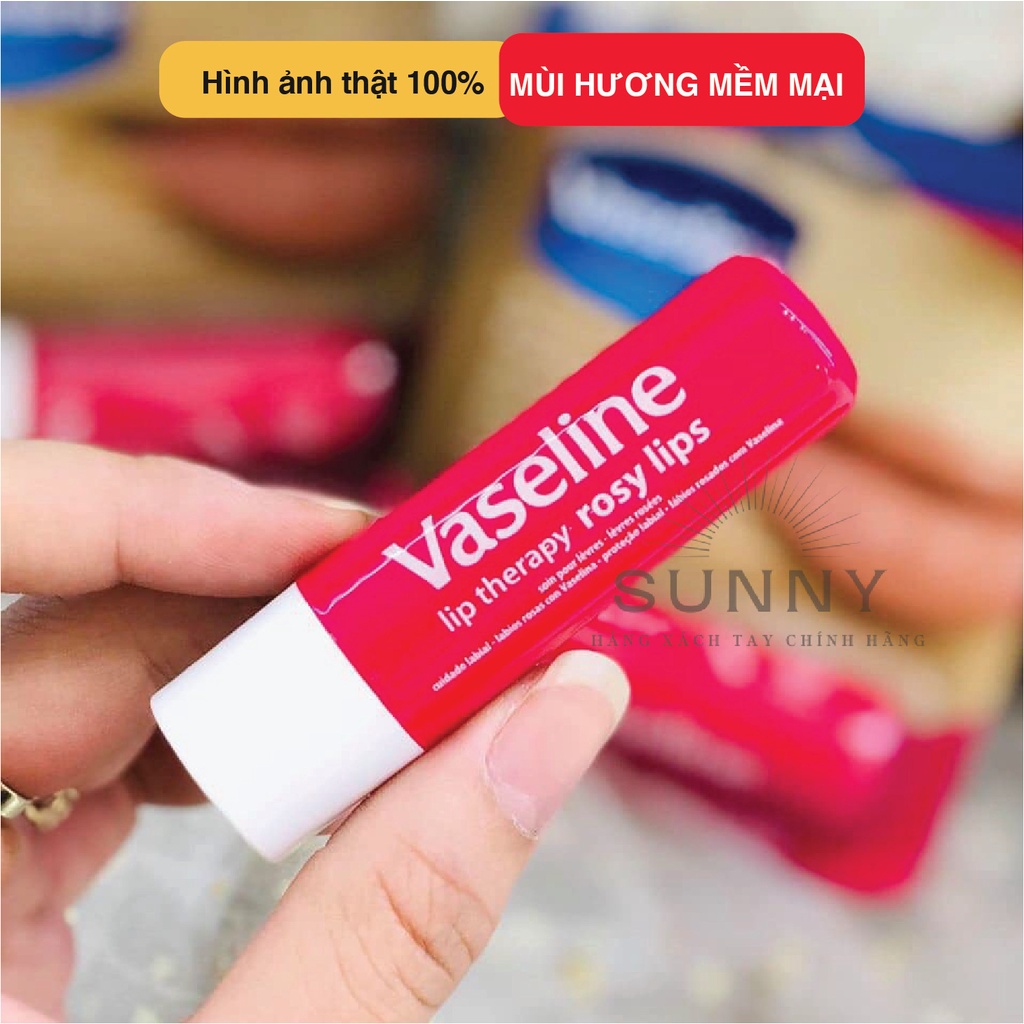 Son dưỡng môi Vaseline Rosy Lips Hồng 4.8g cho đôi môi luôn khỏe mạnh và hồng hào
